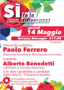 14 maggio, 17:00 Paolo Ferrero a Livorno